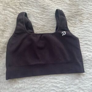 Peloton Ribbed Sports Bra Plum Purple
